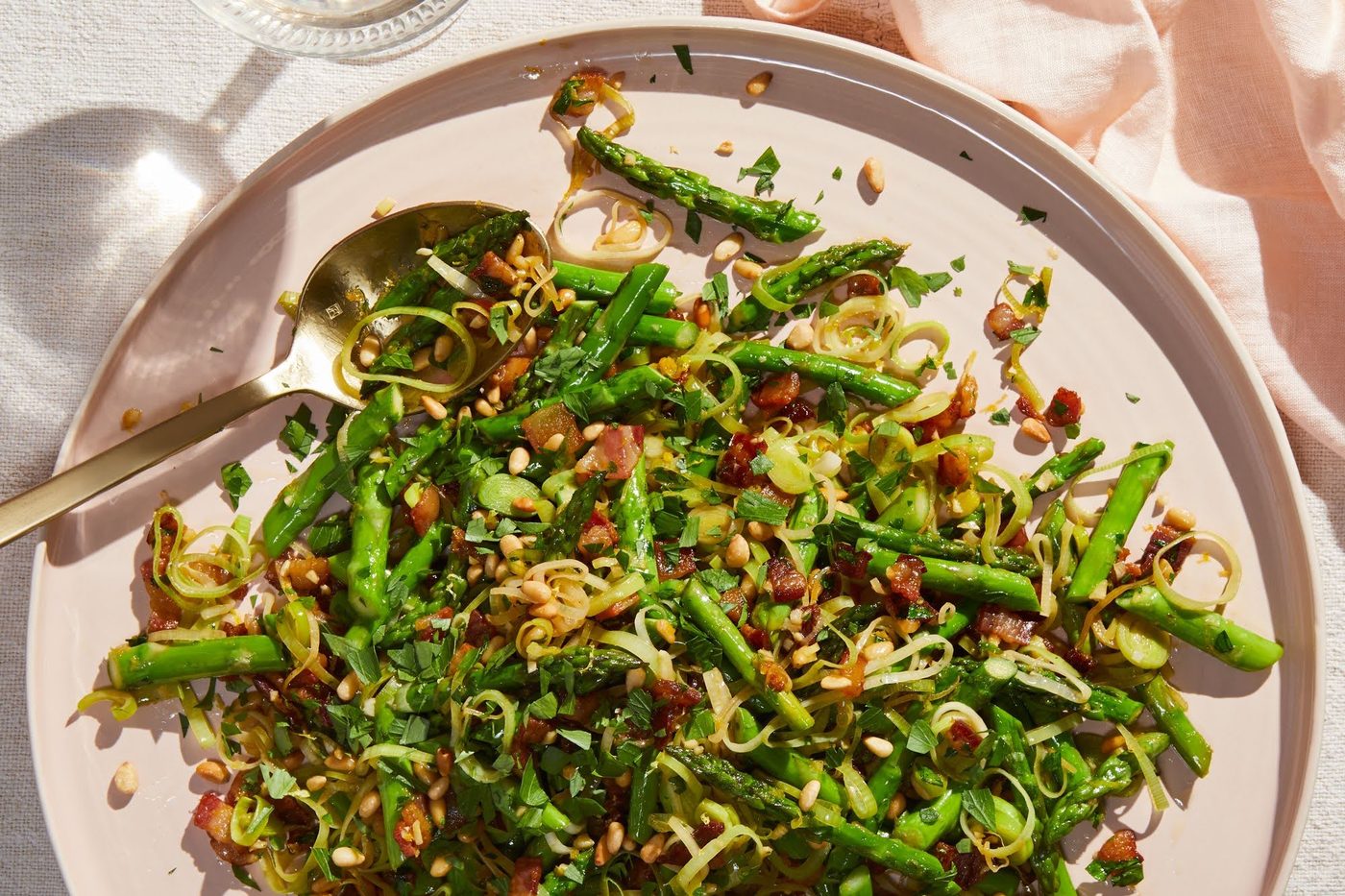 Asparagus, Leek & Pine Nuts