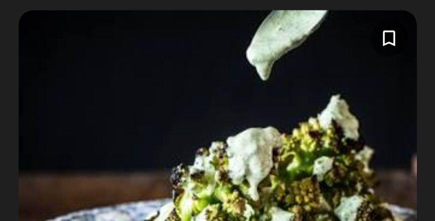 Grilled Whole Romanesco with Herb Aioli